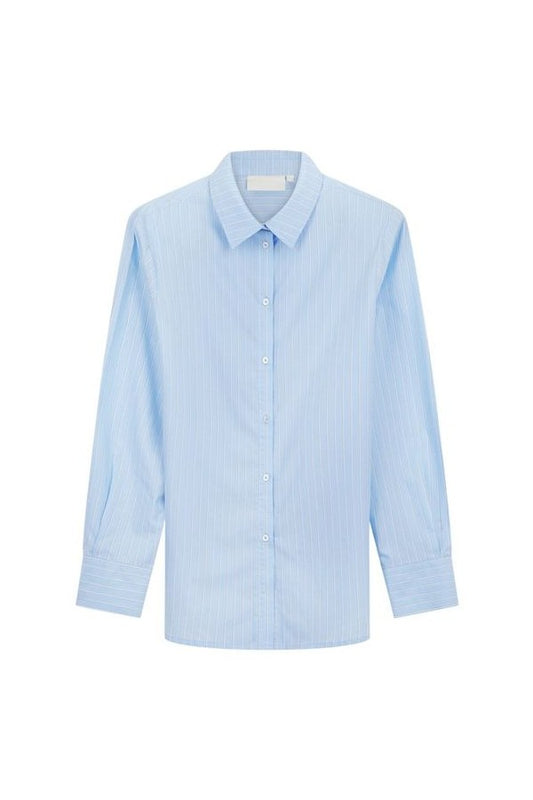 Crease Resistant Cotton Poplin Stripe Shirt — packshot
