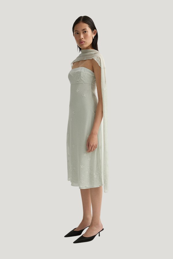 Cove Strapless Dress — model side