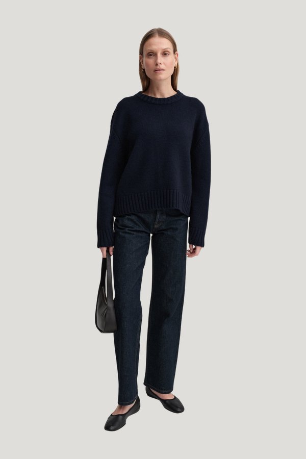 Cru Crewneck Sweater, — model front