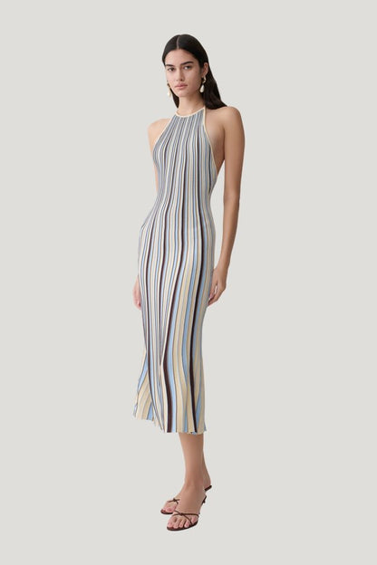 Dalani Halterneck Knit Midi Dress — model side