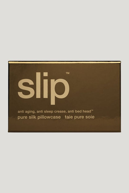 Dark Brown Queen Zippered Pillowcase — model side