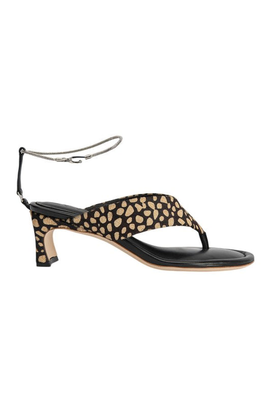 Dasha Heel Black Cheetah Pony Hair — packshot