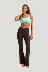 DayFlex Bandeau Sports Bra - Aqua — model front