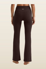 DayFlex Wrap Flared Yoga Pant - Americano — model back
