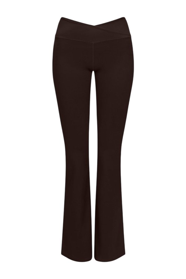 DayFlex Wrap Flared Yoga Pant - Americano — packshot