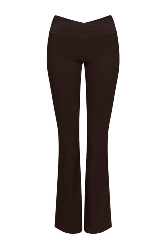 DayFlex Wrap Flared Yoga Pant - Americano — packshot