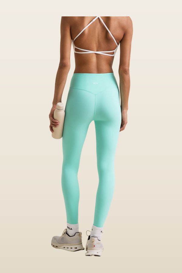 DayFlex Wrap High Waisted Legging - Aqua — model back