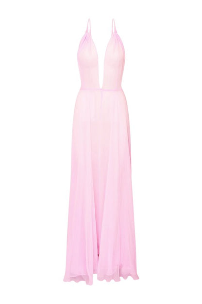 Dayna Chiffon Open Back Maxi Dress — packshot