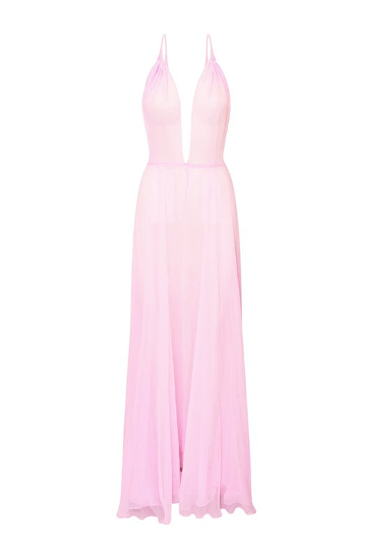 Dayna Chiffon Open Back Maxi Dress — packshot