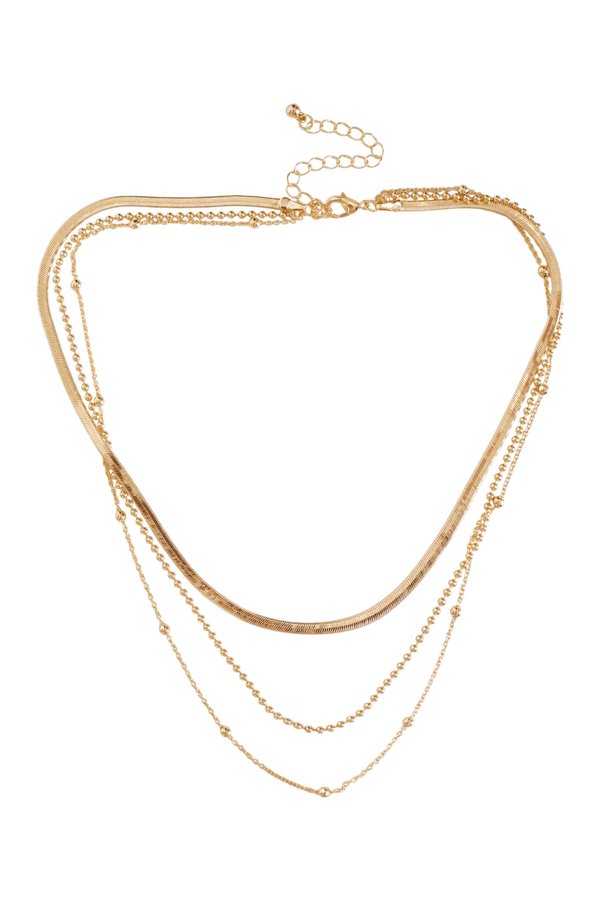 Delia Gold Layered Necklace — packshot