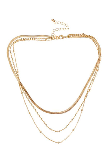 Delia Gold Layered Necklace — packshot