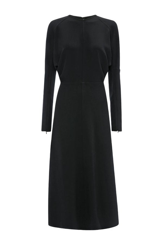 Dolman Midi Dress In Dark Grey Melange — packshot