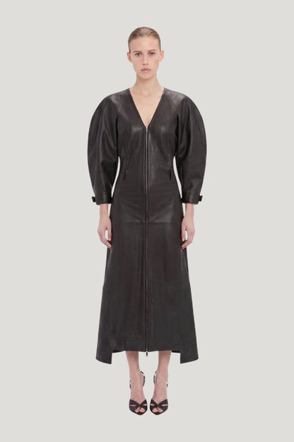 Dolman Leather Dress — carry 2