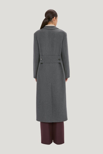 Overcoat In Grey Melange — extra
