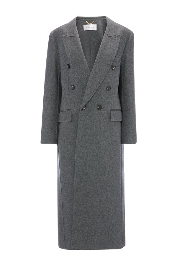 Overcoat In Grey Melange — packshot
