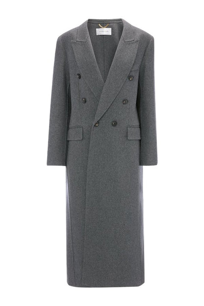 Overcoat In Grey Melange — packshot