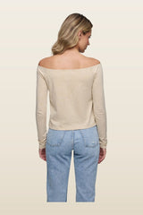 Ease Long Sleeve Top | Heather Oat — carry 4