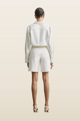 Effortless Pleated Longline Shorts — carry 4