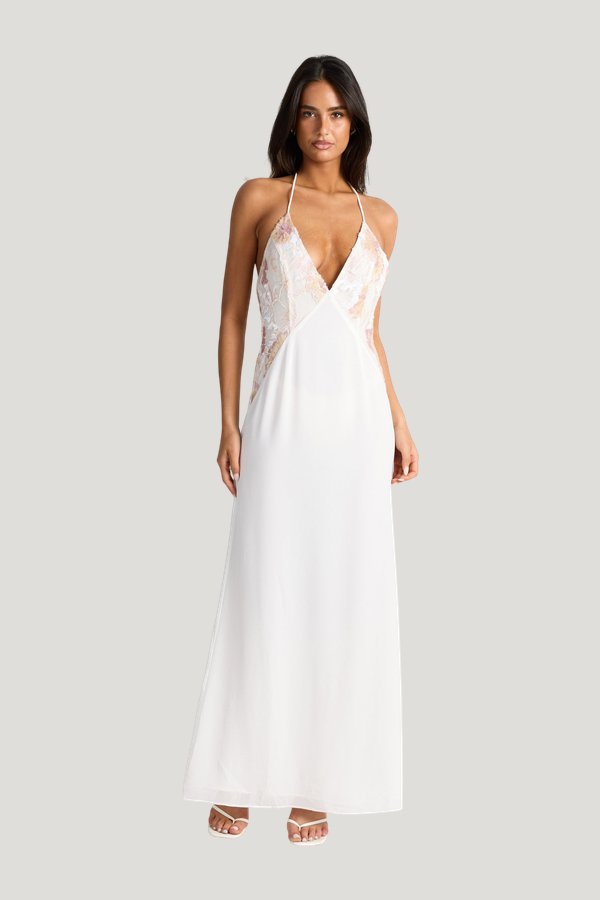 Elara Maxi Dress — model front