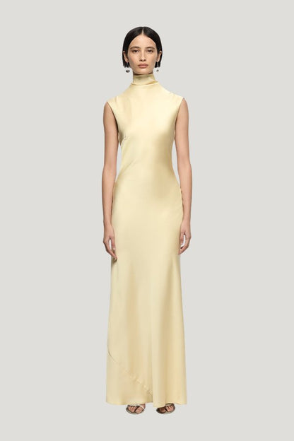 Elias Maxi Dress - Butter — model front