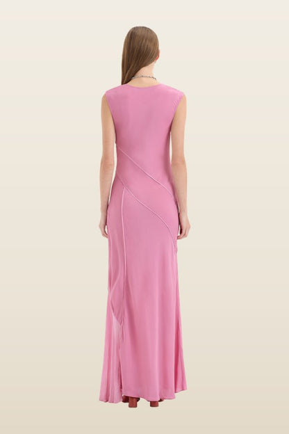 Elin Panelled Gown — model back