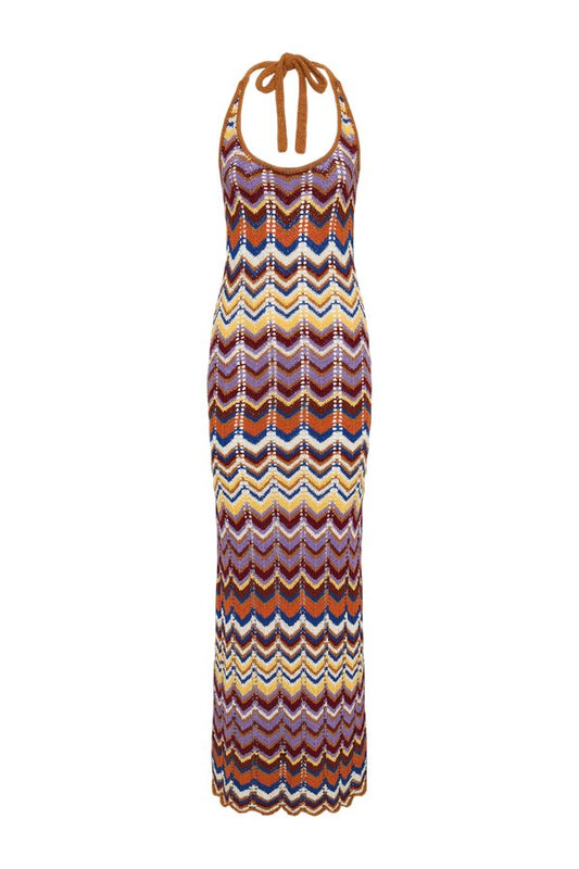 Elisa Maxi Dress Cadaquès Stripe — packshot