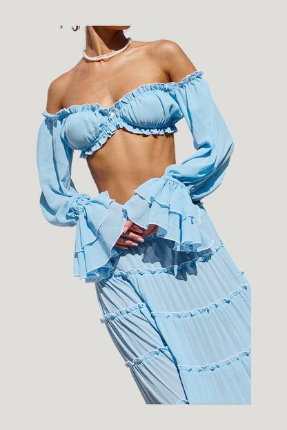 Elma Pacific Blue - Shirt — model side