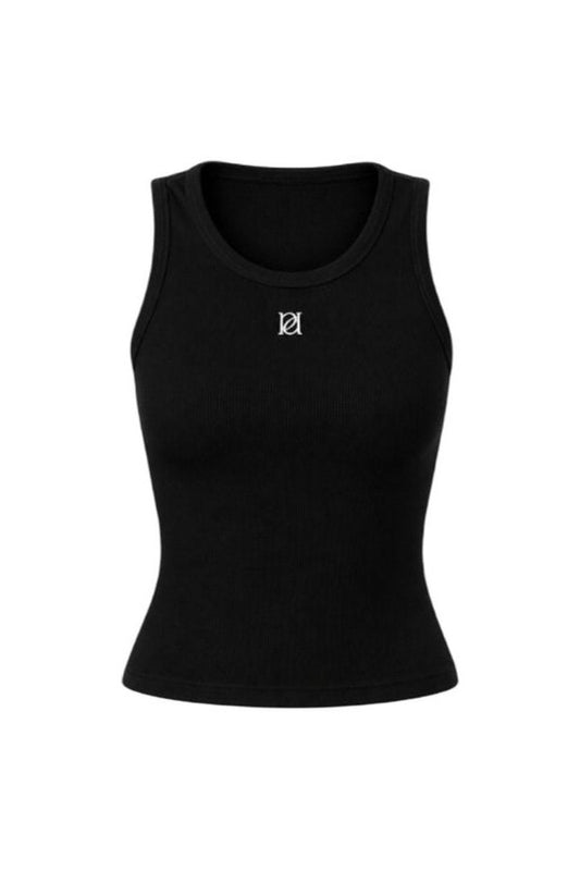 Ribbed Emblem Vest Top — packshot