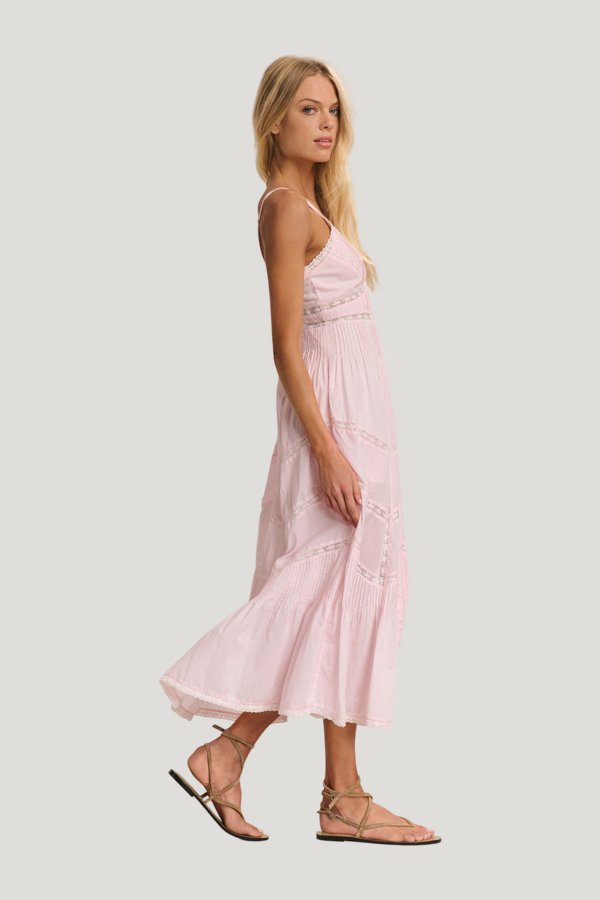 Esilda Heritage Cotton Midi Dress — model side