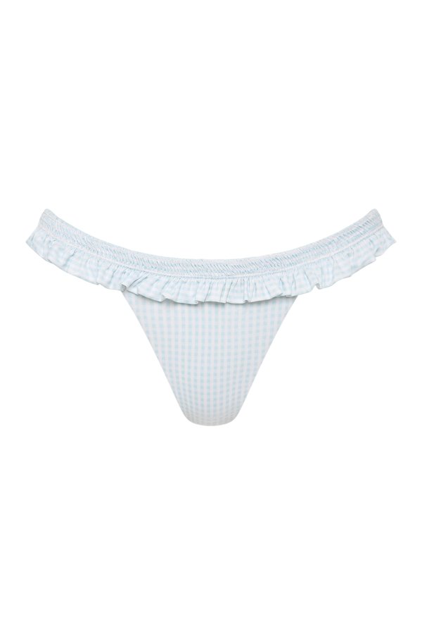 Esterel Bikini Bottom Gingham Sky — packshot