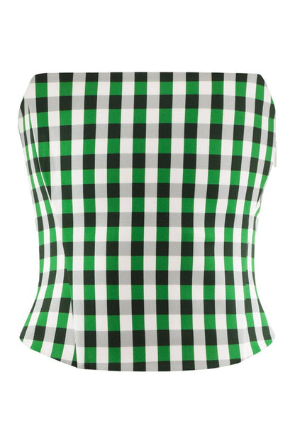 Etta bandeau in Gingham — packshot