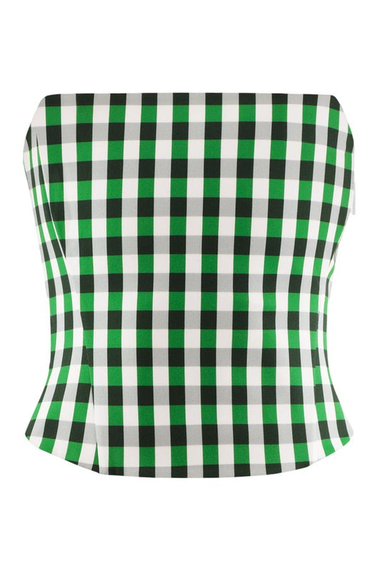 Etta bandeau in Gingham — packshot