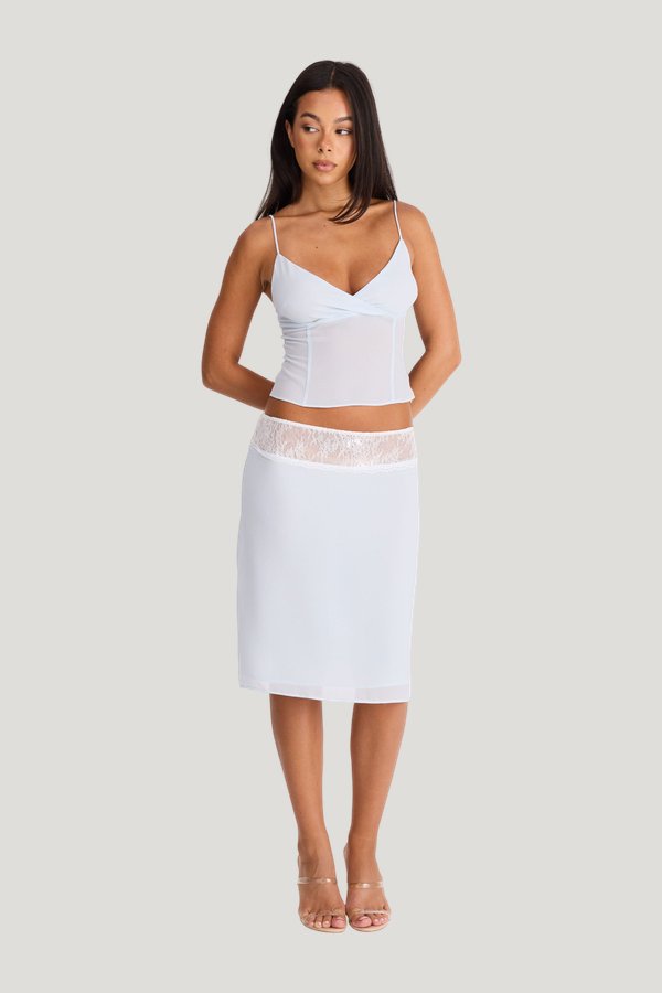 Evangeline Midi Skirt — model front