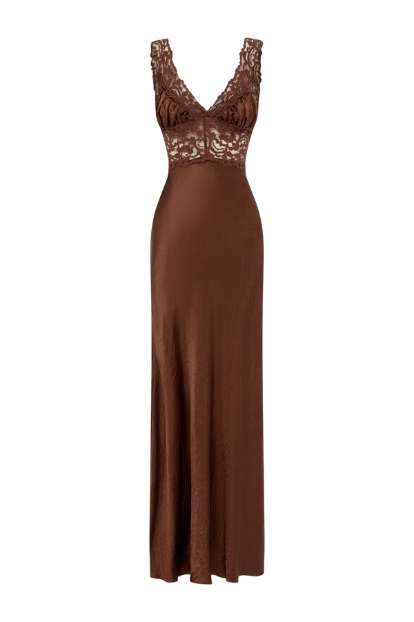 Eveline Dress Cacao — packshot