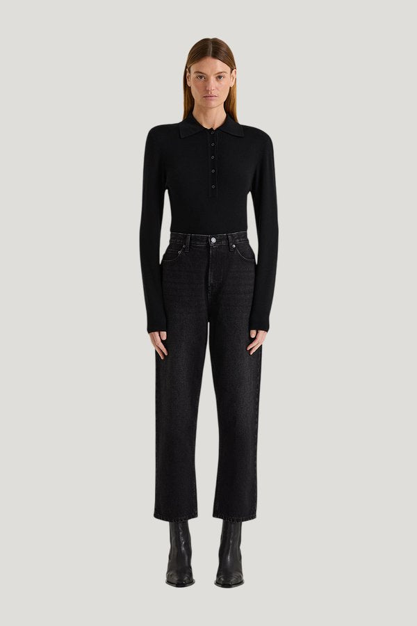 Everly Cropped Jean — model front