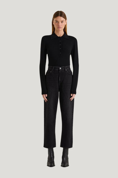 Everly Cropped Jean — model front