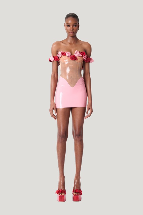 Fantasy Latex Dress — model front