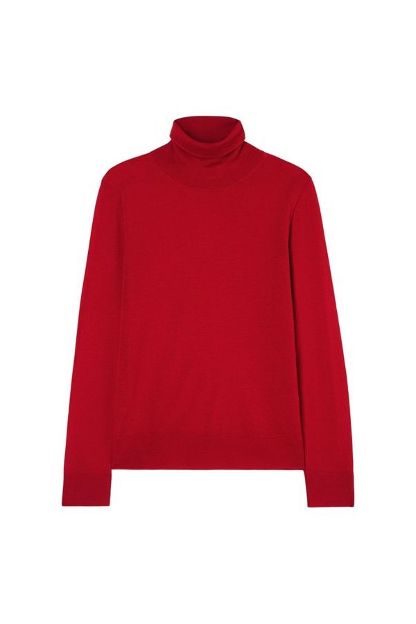 Fine-knit wool cashmere turtleneck — packshot