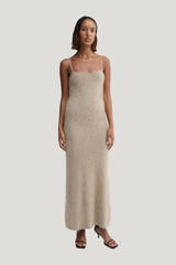 Fiona Dress, nougat — model front