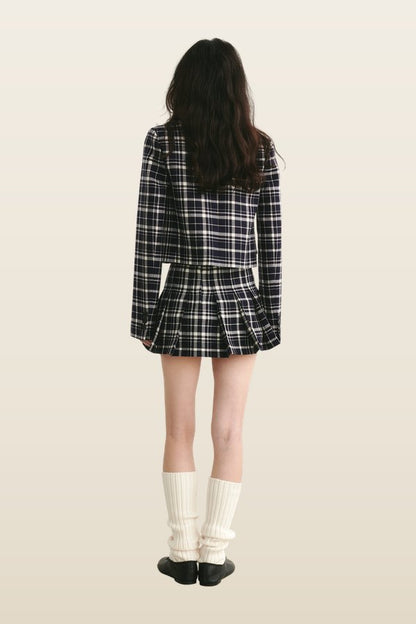 Fiva Blazer Checked — model back