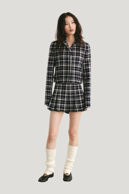 Fiva Blazer Checked — model front