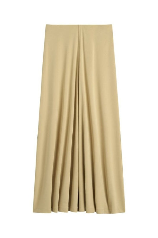Flared jersey skirt chai — packshot