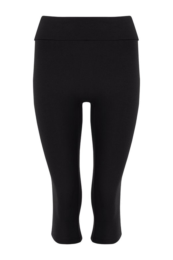 Foldover Jersey Capri Leggings — packshot