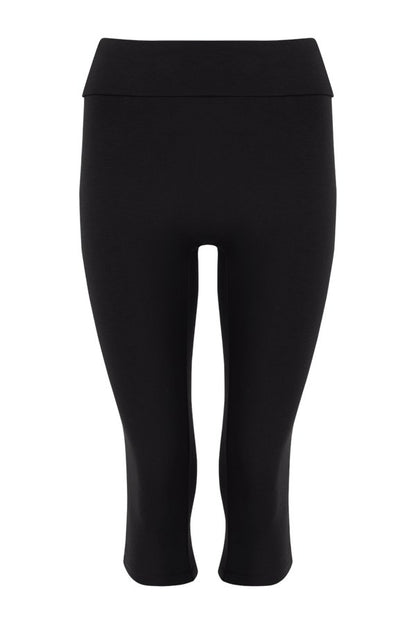 Foldover Jersey Capri Leggings — packshot