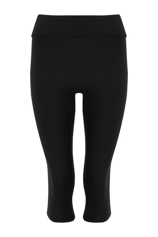 Foldover Jersey Capri Leggings — packshot