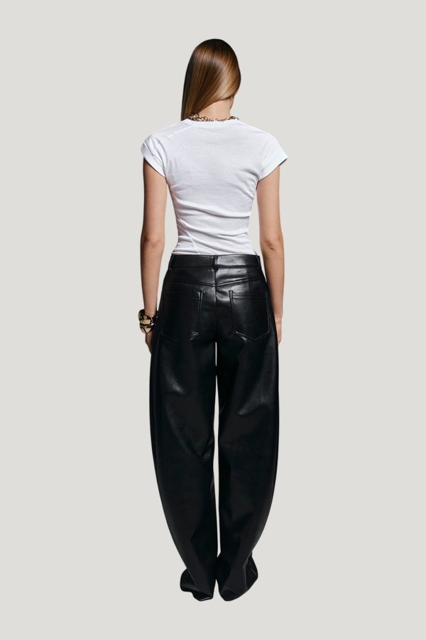 Barrel pants in Genuine Leather — extra