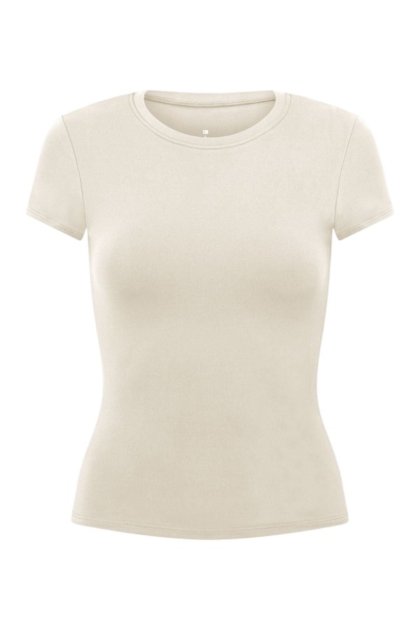 Form Capped Sleeve Tee | Milk — packshot