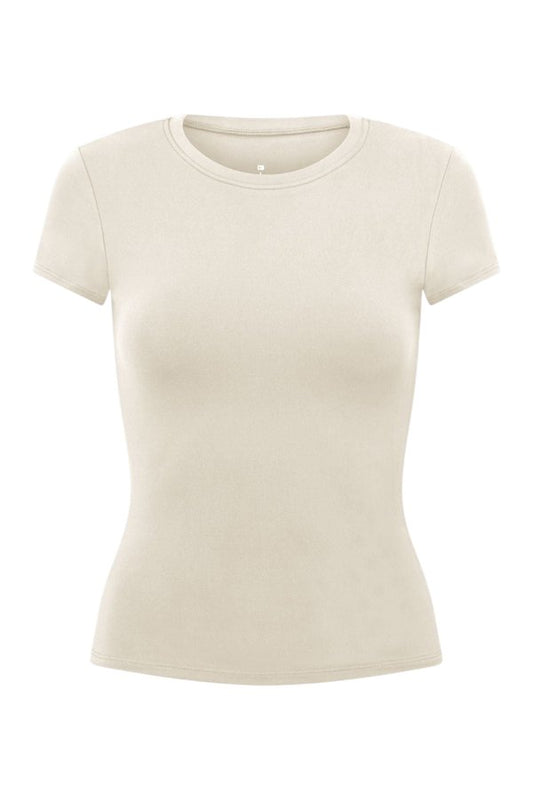 Form Capped Sleeve Tee | Milk — packshot