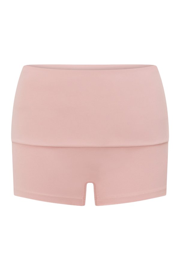 Form Invisible Scrunch Fold Over Shorts | Dusty — packshot