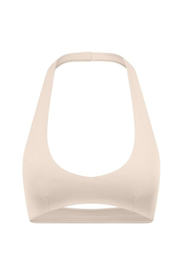 Form Halter Crop | Fawn — packshot